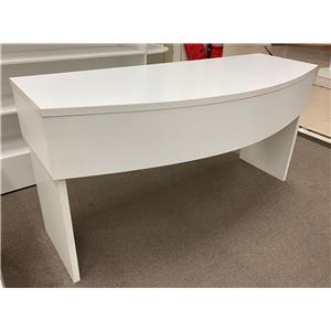 Lot 60

White Half Round Counter - With Drawers